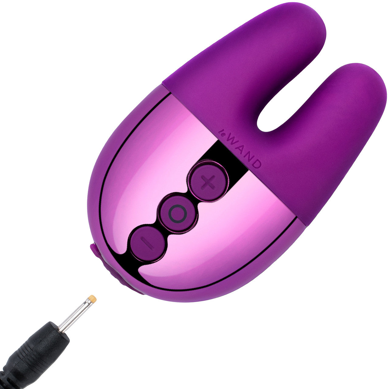 Le Wand Double Vibe Waterproof Rechargeable Vibrator - Dark Cherry