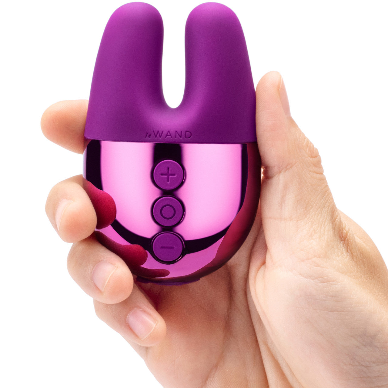 Le Wand Double Vibe Waterproof Rechargeable Vibrator - Dark Cherry