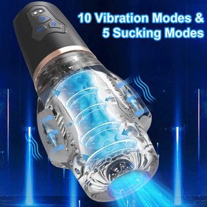 The Male Rose 2 Sucking Vibrating Rechargeable Oral Sex Penis Masturbator - In Motion