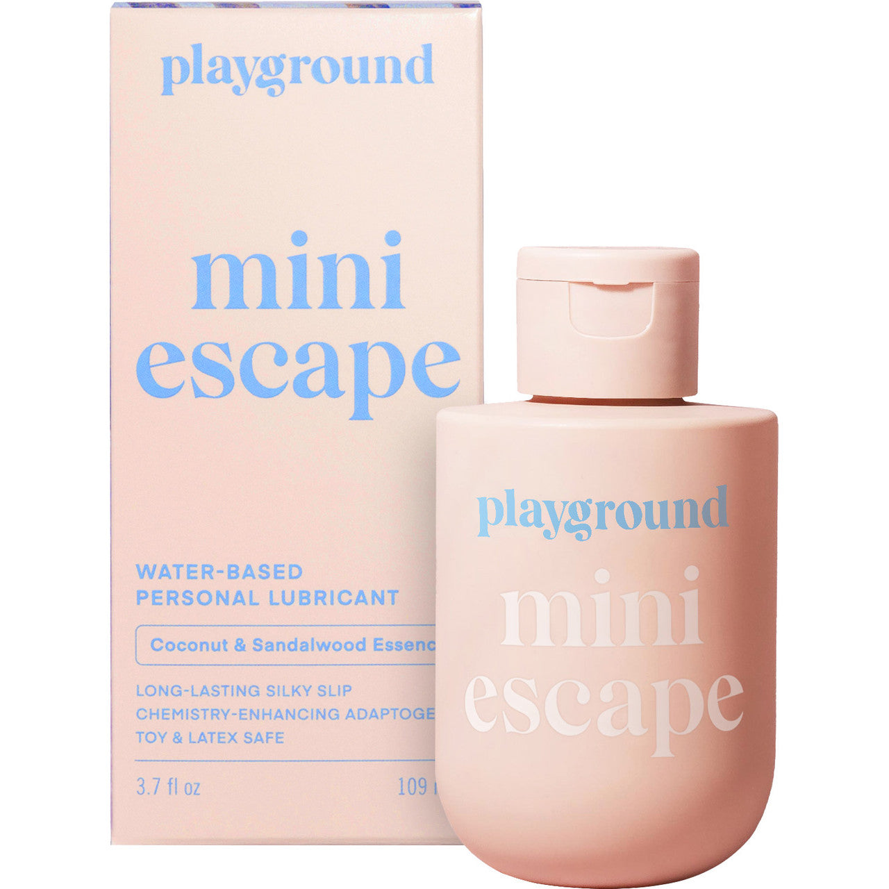 Playground Mini Escape Water-Based Personal Lubricant 3.7 fl oz - Coconut & Sandalwood Essence