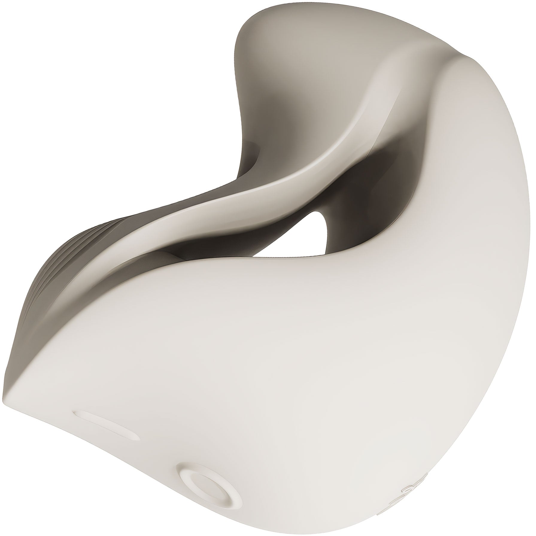 ZALO MOCHI Aurora Series Dual-Point Silicone Vibrating Massager - Ivory White