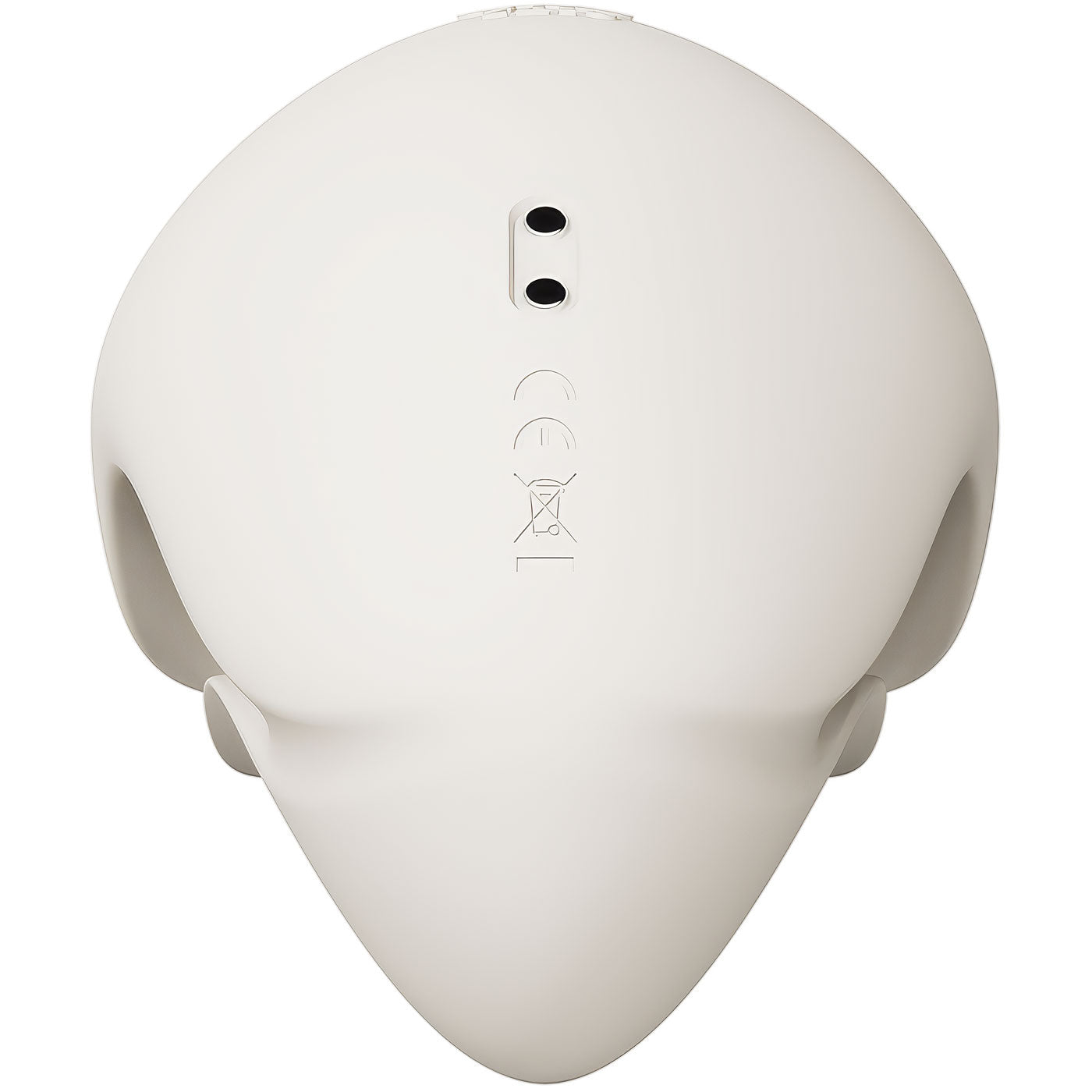 ZALO MOCHI Aurora Series Dual-Point Silicone Vibrating Massager - Ivory White