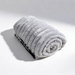 Fascinator Fur Luxe Queen Waterproof Love Throw - Mondo Gray Faux Fur