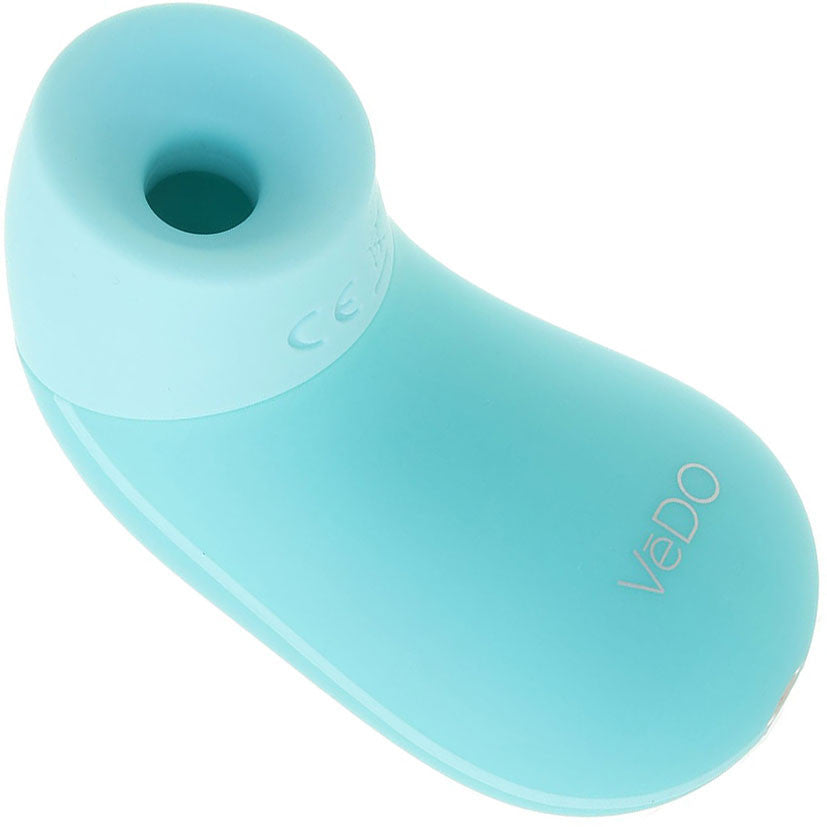 NAMI Sonic Wave Rechargeable Silicone Clitoral Pulsating Vibrator by VeDO - Tease Me Turquoise