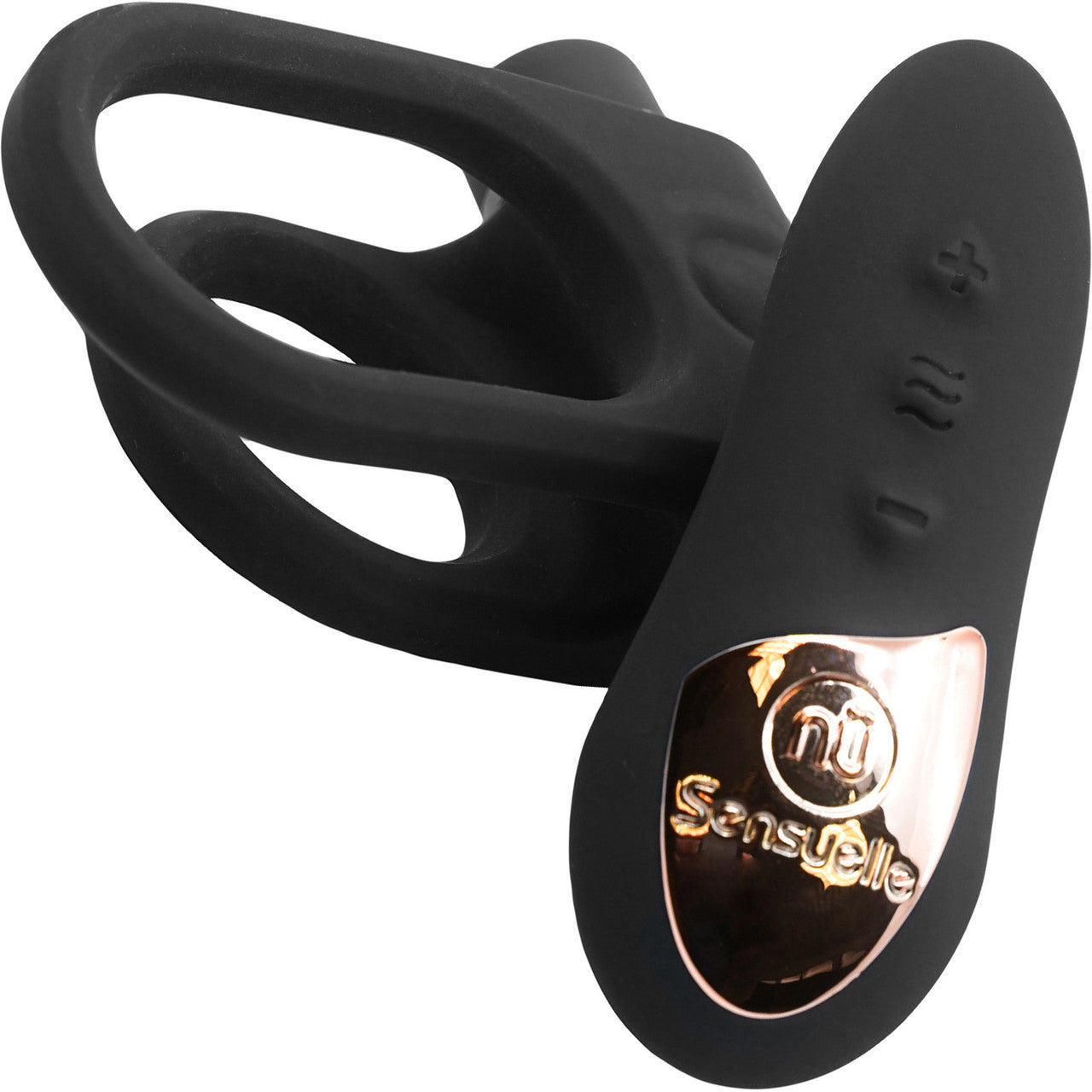 Silicone Remote Control Waterproof Rechargeable Bullet Cock Ring XLR8 By Nu Sensuelle - Black