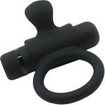 Silicone Waterproof Rechargeable Bullet Cock Ring By Nu Sensuelle - Black