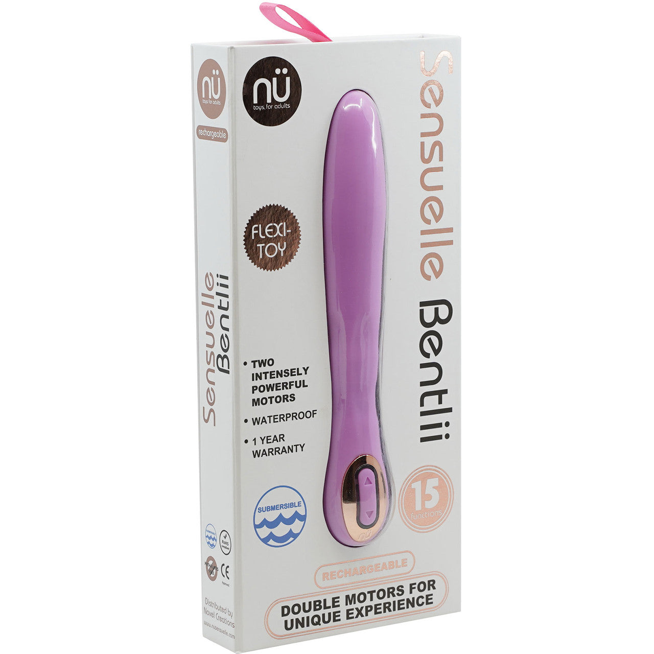 Bentlii 15-Function Dual Motor Silicone Waterproof Vibrator By Nu Sensuelle - Orchid