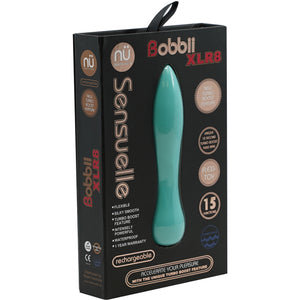 Bobbii XLR8 Flexible 15 Function Silicone Bullet Vibrator With Turbo Boost By Nu Sensuelle - Electric Blue