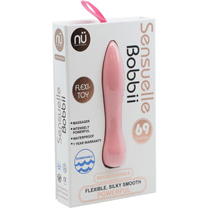 Bobbii Flexible 69 Function Silicone Rechargeable Flexible Bullet Vibrator By Nu Sensuelle - Millennial Pink