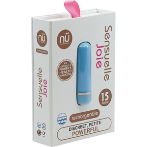 Joie 15 Function Rechargeable Silicone Waterproof Vibrating Bullet By Nu Sensuelle - Blue