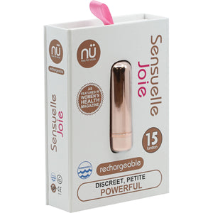 Joie 15 Function Rechargeable Silicone Waterproof Vibrating Bullet By Nu Sensuelle - Rose Gold