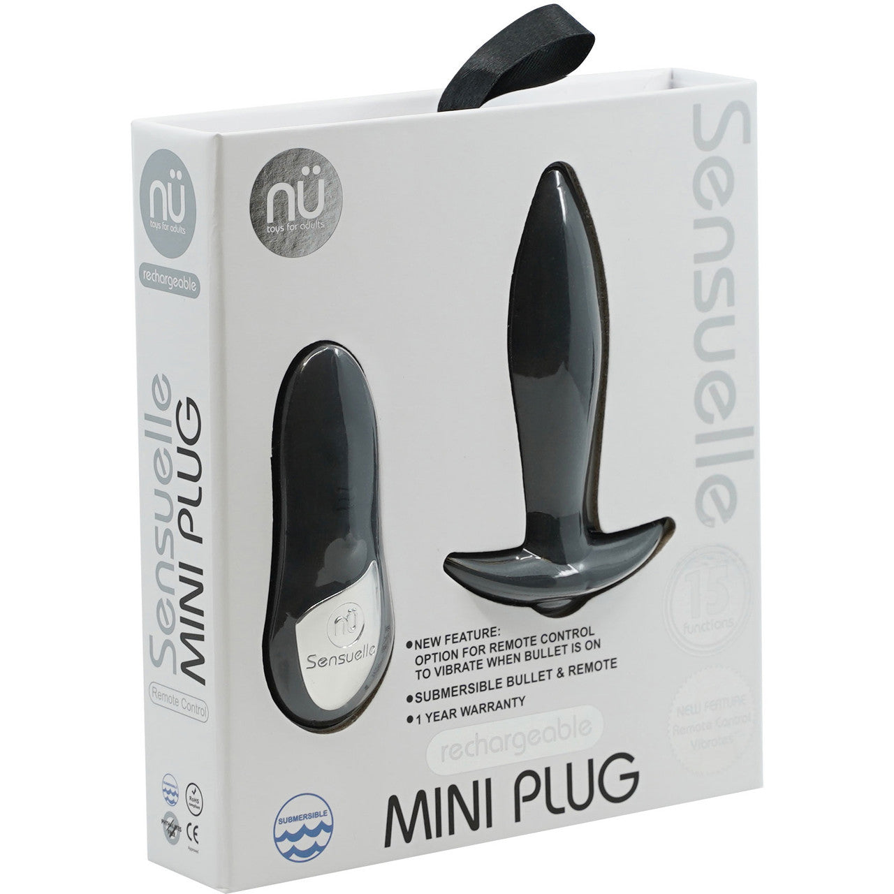 15-Function Vibrating Mini-Plug - Black 15-Function Vibrating Mini-Plug - Black