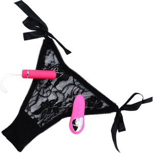 15-Function Remote Control Pleasure Panty With Vibrating Silicone Bullet By Nu Sensuelle - Pink