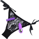 15-Function Remote Control Pleasure Panty With Vibrating Silicone Bullet By Nu Sensuelle - Purple