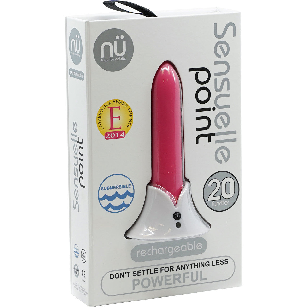 Point 20 Function Rechargeable Silicone Waterproof Bullet Vibrator By Nu Sensuelle - Pink