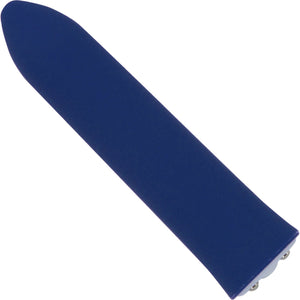 Point Plus 20 Function Silicone Bullet Vibrator With Textured Tips By Nu Sensuelle - Navy Blue