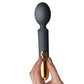 Oriel Waterproof Rechargeable Silicone Wand Style Vibrator By Rocks-Off - Black