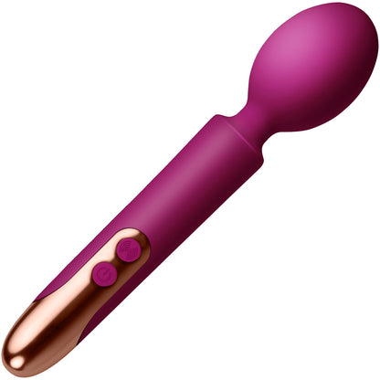 Oriel Waterproof Rechargeable Silicone Wand Style Vibrator By Rocks-Off - Fuchsia