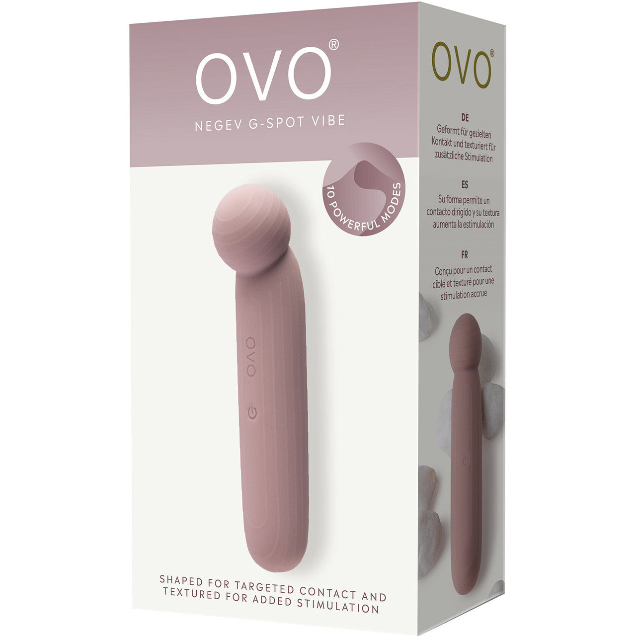 OVO Negev Rechargeable Silicone G-Spot Vibrator - Brown