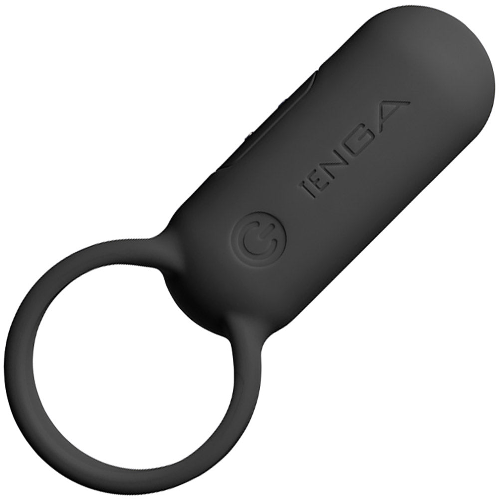 Tenga paiRING+ Warming Vibrating Rechargeable Cock Ring - Black