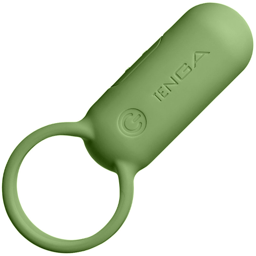 Tenga paiRING+ Warming Vibrating Rechargeable Cock Ring - Lime