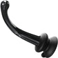 Icicles No. 87 Glass G-Spot Dildo With Flexible Suction Cup Base - Black