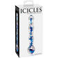 Icicles No. 8 Sapphire Spiral Glass Dildo