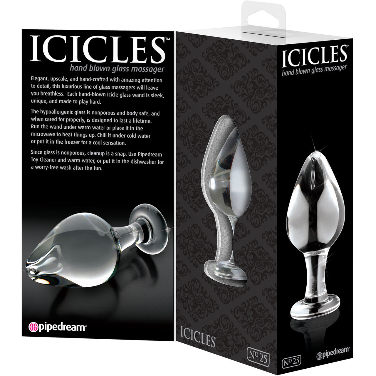 Icicles No. 25 Glass Butt Plug