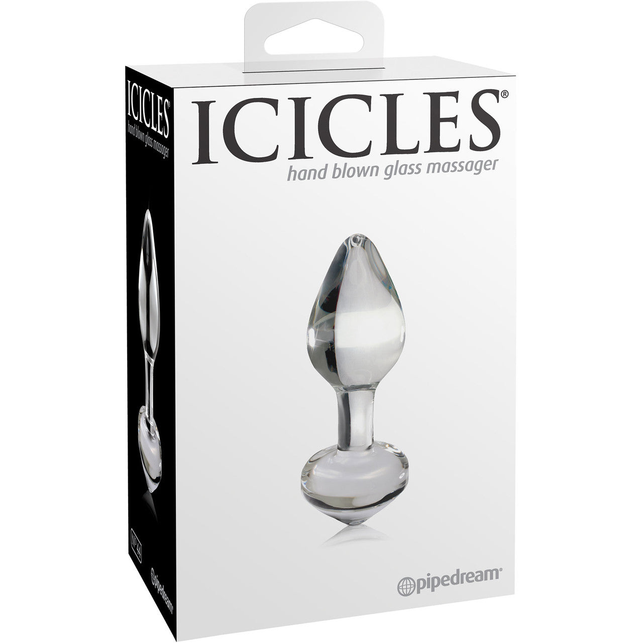 Icicles No. 44 Glass Butt Plug - Clear Icicles No. 44 Glass Butt Plug - Clear