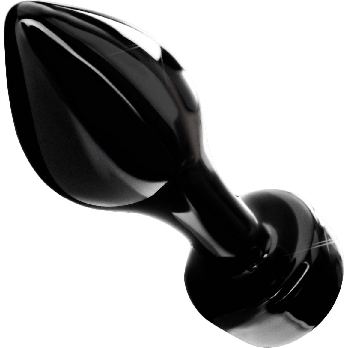 Icicles No. 44 Glass Butt Plug - Black