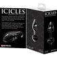 Icicles No. 44 Glass Butt Plug - Black