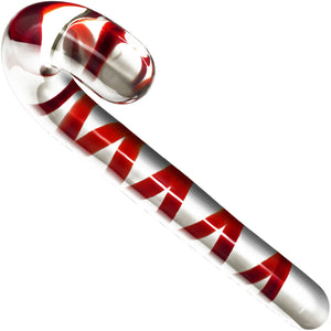 Icicles No. 59 Candy Cane Glass Dildo