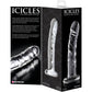 Icicles No. 62 Clear Glass Realistic G-Spot Dildo