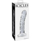 Icicles No. 62 Clear Glass Realistic G-Spot Dildo