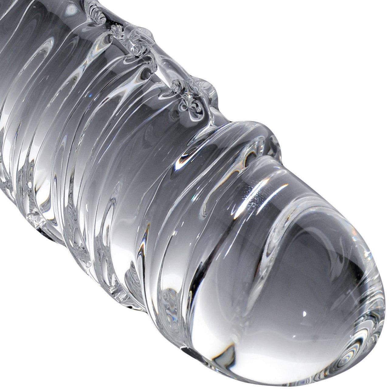 Icicles No. 63 Clear Glass Realistic Dildo