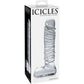 Icicles No. 63 Clear Glass Realistic Dildo