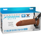 Fantasy X-tensions Elite 6" Hollow Silicone Strap-On Dual Density Dildo & Harness Kit - Caramel