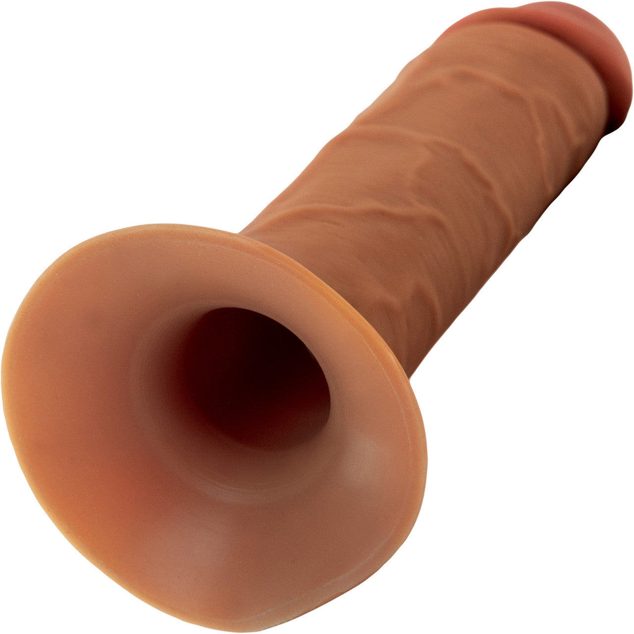 Fantasy X-tensions Elite 7" Hollow Silicone Strap-On Dual Density Dildo & Harness Kit - Caramel