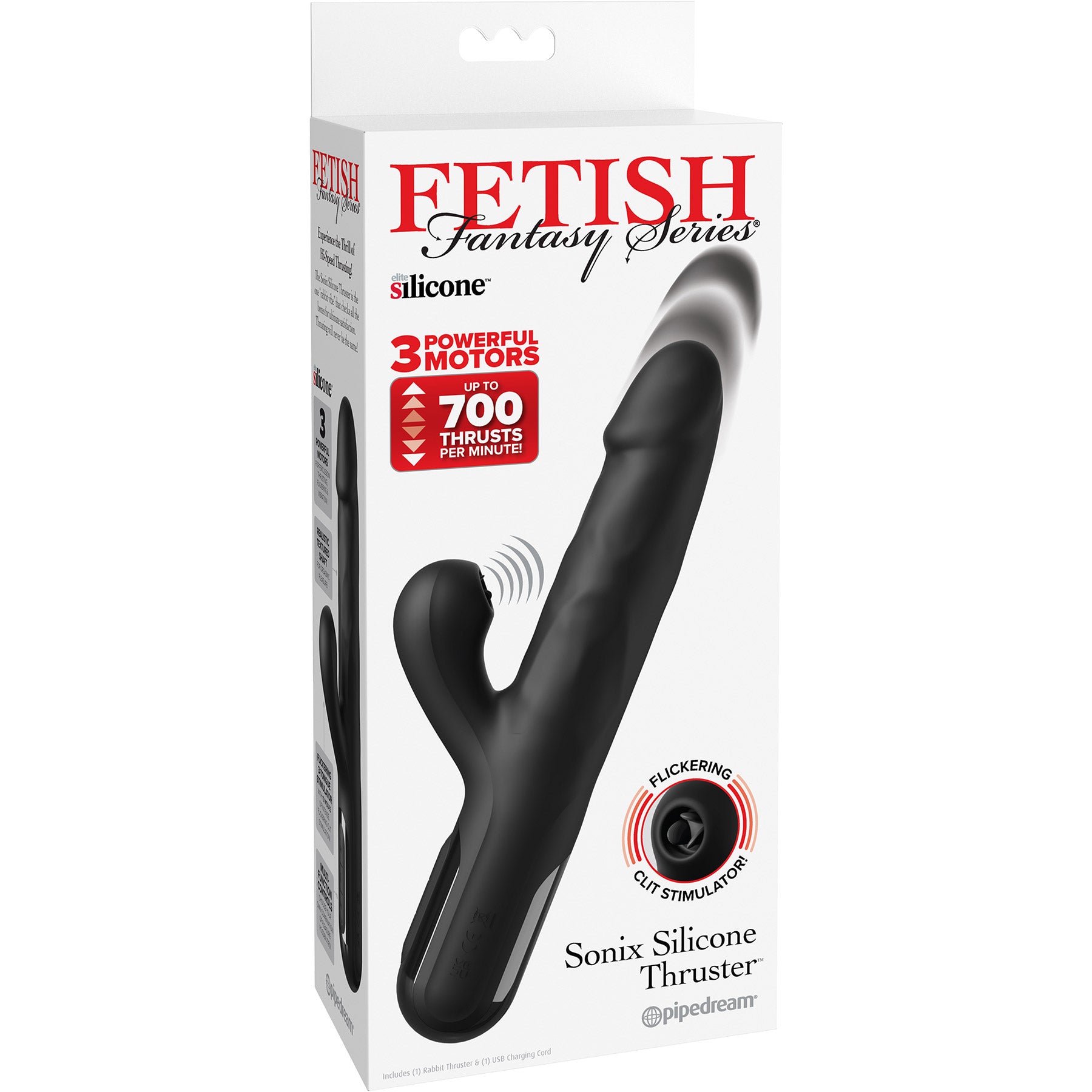 Fetish Fantasy Series Sonix Silicone Thruster Rechargeable Dual Stimulation Vibrator