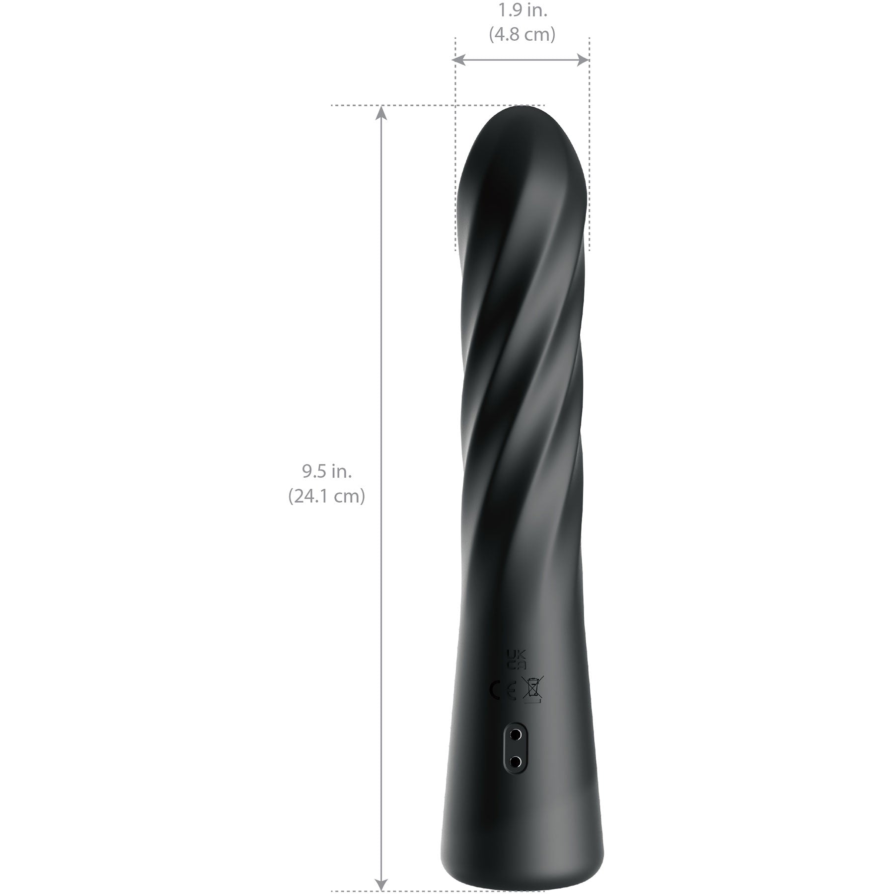 Anal Fantasy Elite Twist Ecstasy Rechargeable Silicone Rotating Dildo