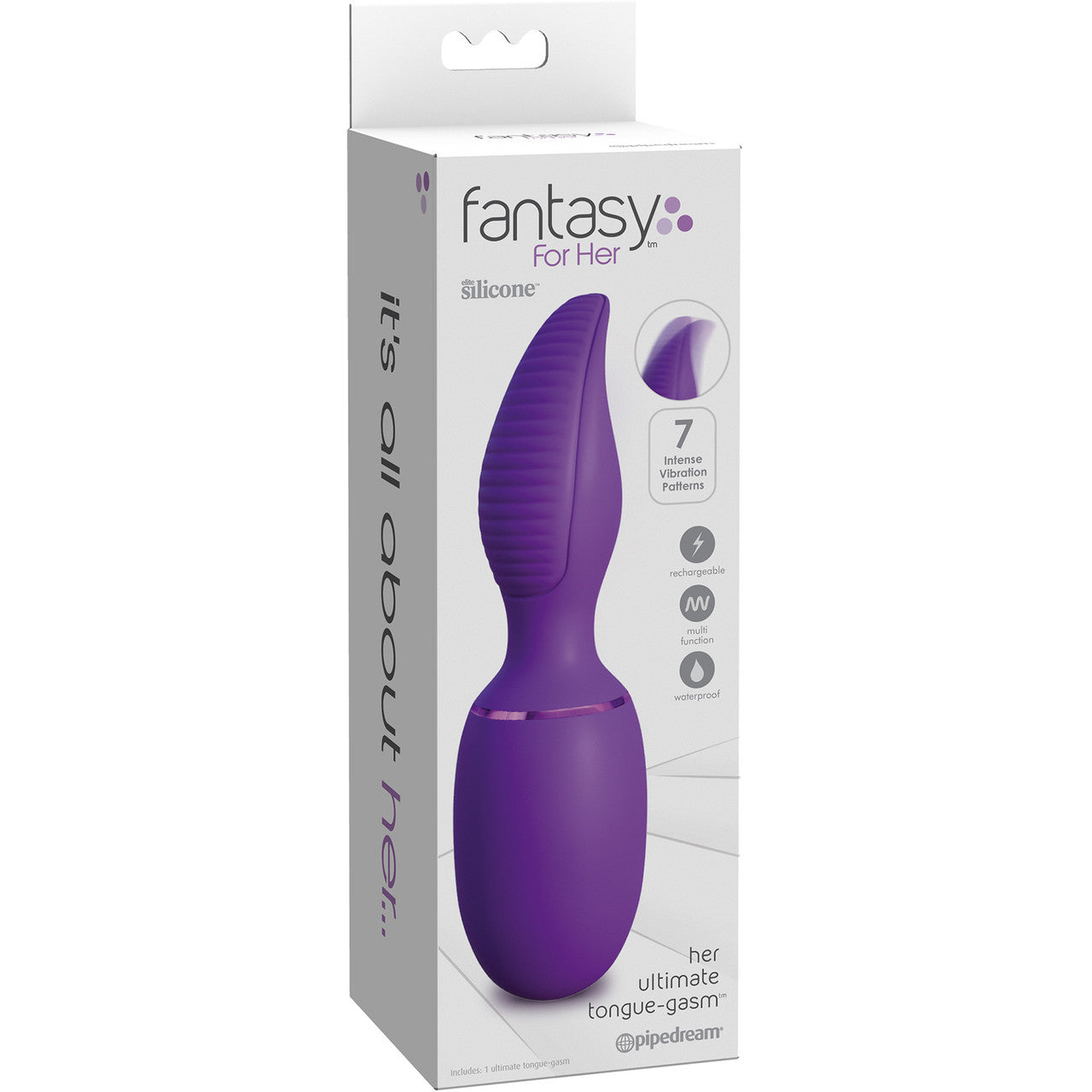 Fantasy For Her - Her Ultimate Tongue-Gasm Vibrating Silicone Clitoral Stimulator