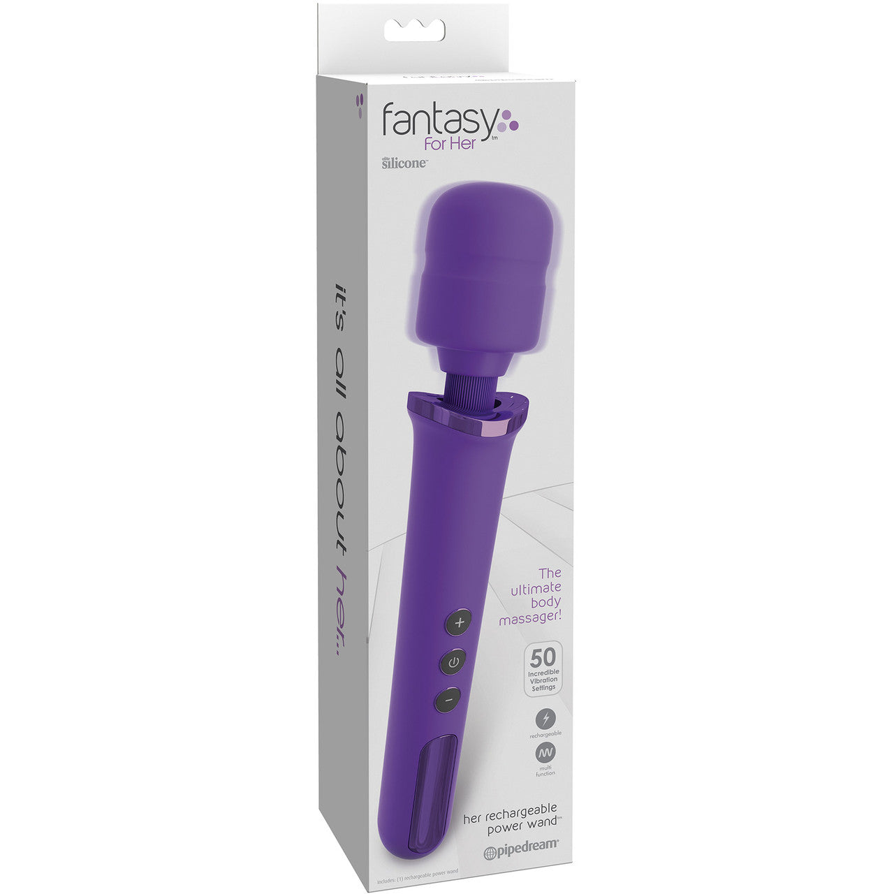 Fantasy For Her - Her Rechargeable Flexible Silicone Multi-Speed Power Wand