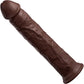 King Cock Elite Dual Density 11" Silicone Suction Cup Dildo - Chocolate