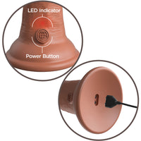 King Cock Elite Dual Density 8" Vibrating Silicone Suction Cup Dildo - Caramel