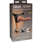 King Cock Elite Beginner's Body Dock Strap-on Kit With Silicone 7 Inch Dildo - Caramel