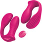 3Some Double Ecstasy Dual Stimulation Rechargeable Remote Controlled Silicone Vibrator