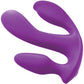 3Some Total Ecstasy Triple Stimulation Rechargeable Remote Controlled Silicone Vibrator