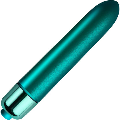 Touch Of Velvet Powerful 10 Function Vibrating Waterproof Bullet - Peacock Petals