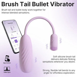 Svakom Plume Flexible Brush Tail Silicone Bullet Vibrator