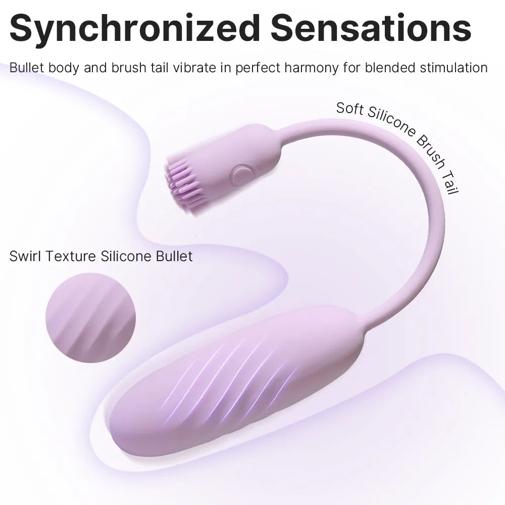 Svakom Plume Flexible Brush Tail Silicone Bullet Vibrator